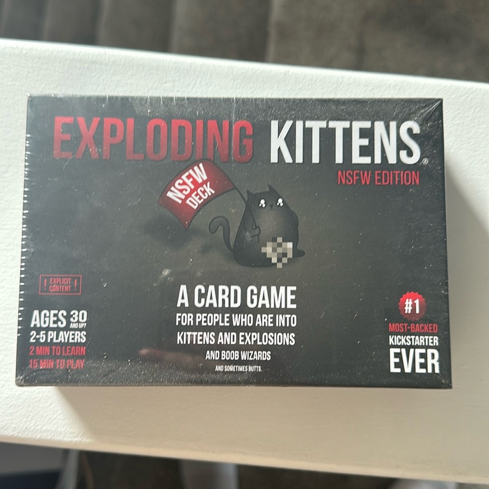 NWT exploding kittens game NSFW edition.